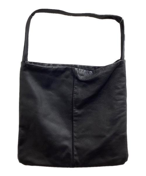 SOLAMONAT（ソラモナ）SOLAMONAT (ソラモナ) TIDE WAY (タイドウェイ) レザーバッグ / leather bag / GARMENT BIG ONEHAND / ガーメンビッグワンハンド ブラックの古着・服飾アイテム
