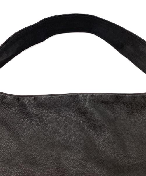 SOLAMONAT（ソラモナ）SOLAMONAT (ソラモナ) TIDE WAY (タイドウェイ) レザーバッグ / leather bag / GARMENT BIG ONEHAND / ガーメンビッグワンハンド ブラックの古着・服飾アイテム