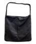 SOLAMONAT（ソラモナ）の古着「レザーバッグ / leather bag / GARMENT BIG ONEHAND / ガーメンビッグワンハンド」｜ブラック