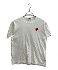PLAY COMME des GARCONS（プレイコムデギャルソン）の古着「ハートワッペンTシャツ / AZ-T108 / AD2021」｜ホワイト