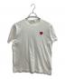 PLAY COMME des GARCONS（プレイコムデギャルソン）の古着「ハートワッペンTシャツ / AZ-T108 / AD2021」｜ホワイト