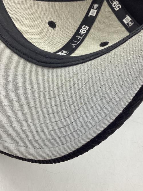 SUPREME（シュプリーム）SUPREME (シュプリーム) New Era (ニューエラ) Corduroy Box Logo Cap / コーデュロイ ボックスロゴ キャップ  ブラック サイズ:7 1/4 （57.7cm）の古着・服飾アイテム