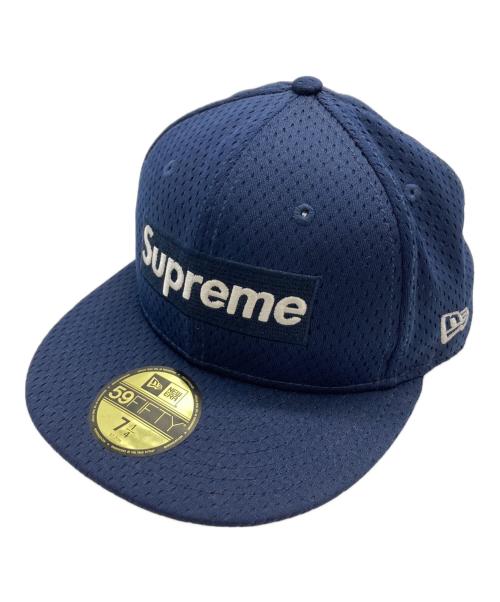 SUPREME（シュプリーム）SUPREME (シュプリーム) New Era (ニューエラ) Mesh Box Logo 18SS / メッシュ ボックスロゴ / キャップ ネイビー サイズ:7 1/4 （57.7cm）の古着・服飾アイテム