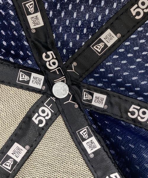 SUPREME（シュプリーム）SUPREME (シュプリーム) New Era (ニューエラ) Mesh Box Logo 18SS / メッシュ ボックスロゴ / キャップ ネイビー サイズ:7 1/4 （57.7cm）の古着・服飾アイテム
