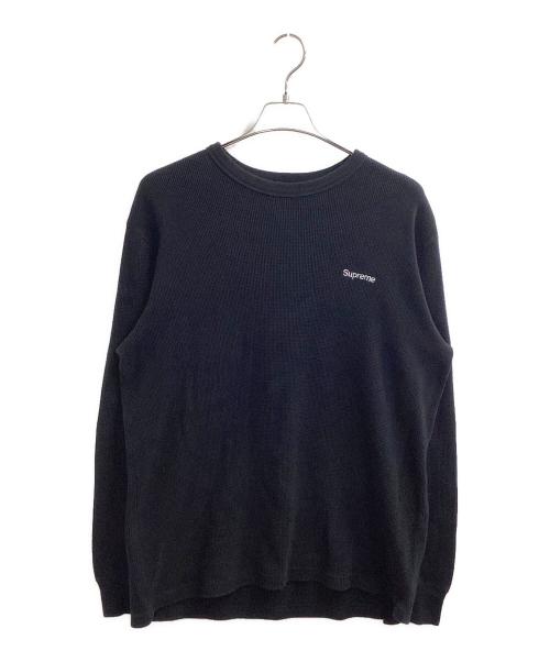 SUPREME（シュプリーム）SUPREME (シュプリーム) HQ Waffle Thermal / HQワッフルサーマル / 19AW ブラック サイズ:Mの古着・服飾アイテム