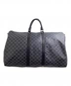 LOUIS VUITTONルイ ヴィトン）の古着「ボストンバッグ / N41413 / キーポル・バンドリエール55 / ダミエ / MB4099」｜ブラック