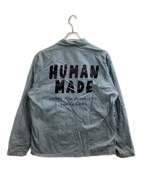 HUMAN MADE（ヒューマンメイド）HUMAN MADE (ヒューマンメイド) ナイロンコーチジャケット ブルー サイズ:Lの古着・服飾アイテム