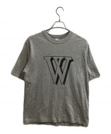 blurhms ROOTSTOCK（ブラームスルーツストック）の古着「W-W  88/12Print Tee / bROOTS25S35」｜グレー