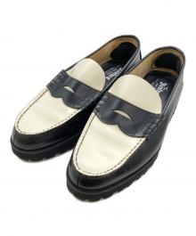 kenford（ケンフォード）の古着「COMBI LOAFERS / コンビローファー / CJ24F」｜ブラック×ホワイト