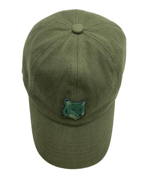maison kitsune（メゾンキツネ）maison kitsune (メゾンキツネ) ボールドフォックスヘッド 6P キャップ / NM06104WW0096 グリーン サイズ:FREEの古着・服飾アイテム