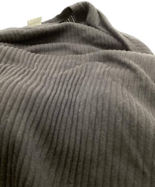 BASERANGE（ベースレンジ）BASERANGE (ベースレンジ) SHAW LONG SLEEVE KAFTAN DRSH RIB（ショウ ロングスリーブ カフタンディーアールエスエイチ リブ） ブラック サイズ:Freeの古着・服飾アイテム