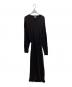 BASERANGE（ベースレンジ）の古着「SHAW LONG SLEEVE KAFTAN DRSH RIB（ショウ ロングスリーブ カフタンディーアールエスエイチ リブ）」｜ブラック