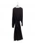 BASERANGE (ベースレンジ) SHAW LONG SLEEVE KAFTAN DRSH RIB（ショウ ロングスリーブ カフタンディーアールエスエイチ リブ） ブラック サイズ:Free：5000円