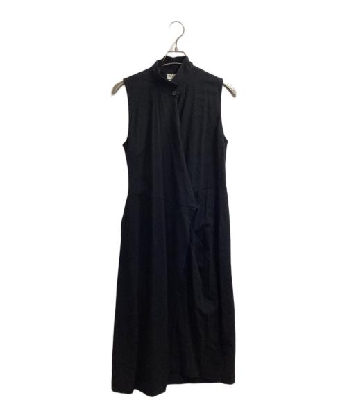 DRIES VAN NOTEN（ドリスヴァンノッテン）DRIES VAN NOTEN (ドリスヴァンノッテン) ニット切替ノースリーブワンピース / knit switching sleeveless one piece / 3655-1105 ブラック サイズ:38の古着・服飾アイテム