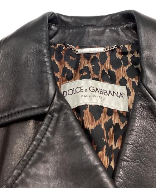 DOLCE & GABBANA（ドルチェ＆ガッバーナ）DOLCE & GABBANA (ドルチェ＆ガッバーナ) ライダースジャケット　85222 ブラック サイズ:40の古着・服飾アイテム