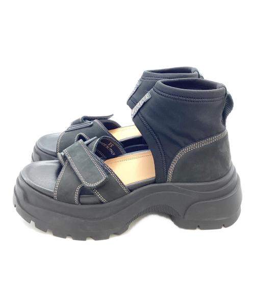 Maison Margiela（メゾンマルジェラ）Maison Margiela (メゾンマルジェラ) タッチストラップサンダル / S58WP0254 ブラック サイズ:35の古着・服飾アイテム