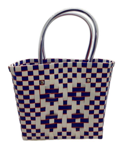 MARNI（マルニ）MARNI (マルニ) カゴバッグ / basket bag ホワイト×ブルーの古着・服飾アイテム