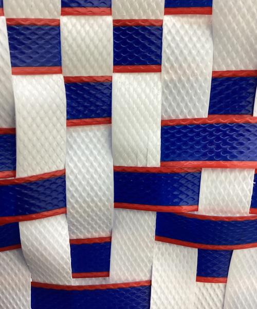 MARNI（マルニ）MARNI (マルニ) カゴバッグ / basket bag ホワイト×ブルーの古着・服飾アイテム