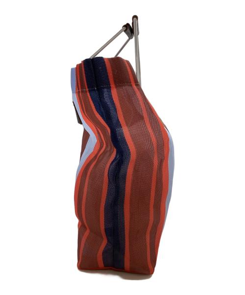 MARNI（マルニ）MARNI (マルニ) STRIPE BAG / ストライプバッグ ブルー×オレンジの古着・服飾アイテム