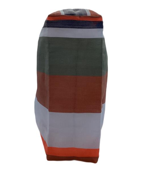 MARNI（マルニ）MARNI (マルニ) STRIPE BAG / ストライプバッグ ブルー×オレンジの古着・服飾アイテム