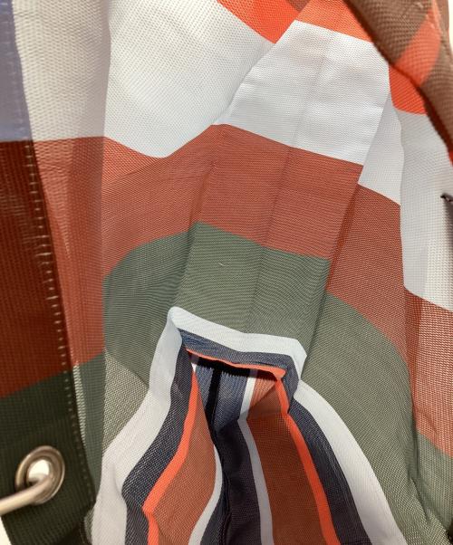 MARNI（マルニ）MARNI (マルニ) STRIPE BAG / ストライプバッグ ブルー×オレンジの古着・服飾アイテム