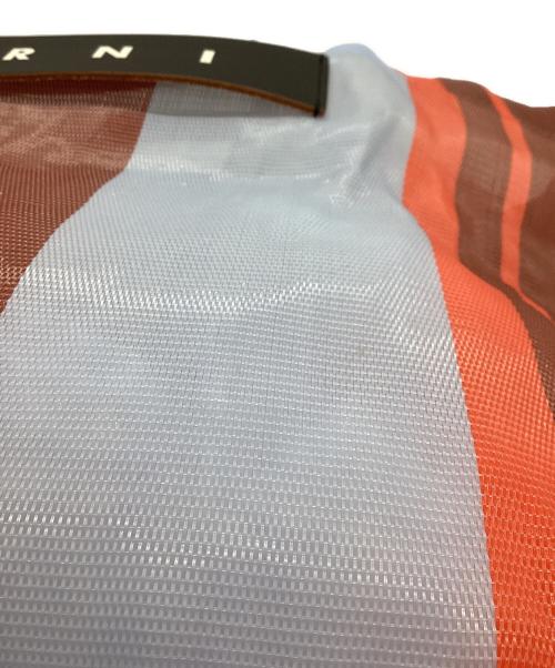 MARNI（マルニ）MARNI (マルニ) STRIPE BAG / ストライプバッグ ブルー×オレンジの古着・服飾アイテム