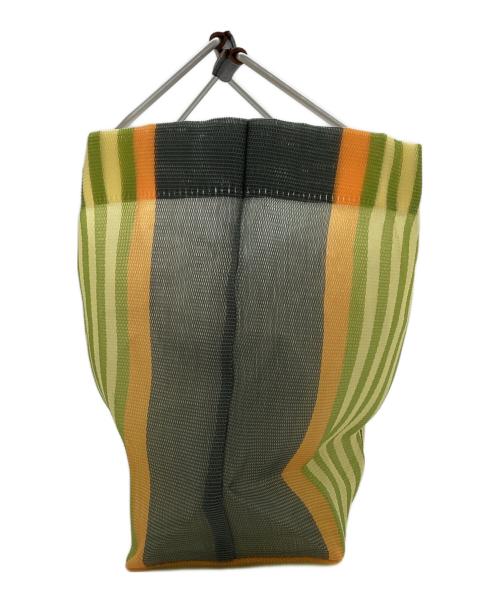 MARNI（マルニ）MARNI (マルニ) STRIPE MINI BAG / ストライプ ミニバッグ グレー×ベージュの古着・服飾アイテム