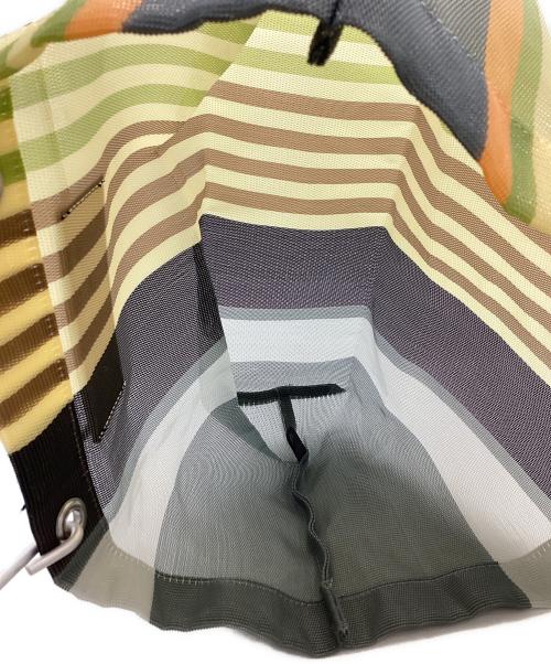MARNI（マルニ）MARNI (マルニ) STRIPE MINI BAG / ストライプ ミニバッグ グレー×ベージュの古着・服飾アイテム