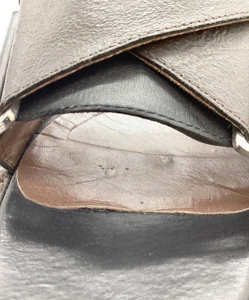 MARNI（マルニ）MARNI (マルニ) クロスストラップサンダル ブラウン サイズ:37 1/2の古着・服飾アイテム