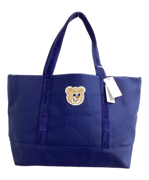 LOVERARY by FEILER（ラブラリー バイ フェイラー）LOVERARY by FEILER (ラブラリー バイ フェイラー) オールドテディワッペントートバッグ / L/OTE-163164 ネイビーの古着・服飾アイテム