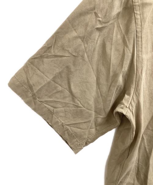 STEVEN ALAN（スティーブンアラン）STEVEN ALAN (スティーブンアラン) スラブレギュラーカラーショートスリーブシャツ ベージュ サイズ:Sの古着・服飾アイテム