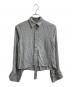 MM6 Maison Margiela（エムエムシックスメゾンマルジェラ）の古着「クロップドレーヨンシャツ / cropped rayon shirt / S32DL0137 S41010」｜グレー