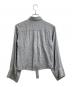 MM6 Maison Margiela (エムエムシックスメゾンマルジェラ) クロップドレーヨンシャツ / cropped rayon shirt / S32DL0137 S41010 グレー サイズ:38：8000円
