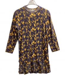 TOGA PULLA（トーガ プルラ）の古着「Marble print dress　/　TP92-JH257」｜ネイビー×イエロー