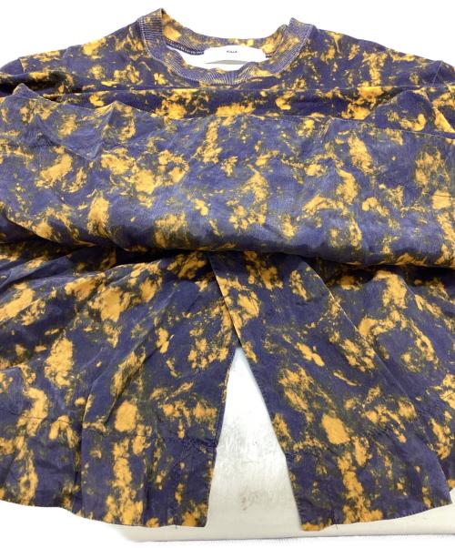 TOGA PULLA（トーガ プルラ）TOGA PULLA (トーガ プルラ) Marble print dress　/　TP92-JH257 ネイビー×イエロー サイズ:36の古着・服飾アイテム