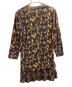 TOGA PULLA (トーガ プルラ) Marble print dress　/　TP92-JH257 ネイビー×イエロー サイズ:36：5000円