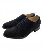 Lloyd footwearロイドフットウェア）の古着「スエード ストテートチップシューズ　Black Suede イングランド製 / 1213/EW16」｜ブラック