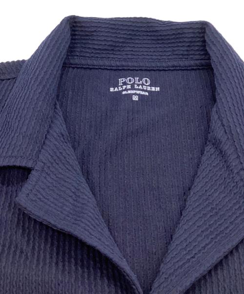 POLO RALPH LAUREN（ポロ・ラルフローレン）POLO RALPH LAUREN (ポロ・ラルフローレン) ニットシアサッカーPJトップ / RM8-B208 ネイビー サイズ:M 未使用品の古着・服飾アイテム