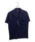 POLO RALPH LAUREN（ポロ・ラルフローレン）の古着「ニットシアサッカーPJトップ / RM8-B208」｜ネイビー
