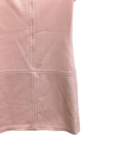 PRADA（プラダ）PRADA (プラダ) フラップデザイン バックジップワンピース / P387TM ピンク サイズ:38の古着・服飾アイテム