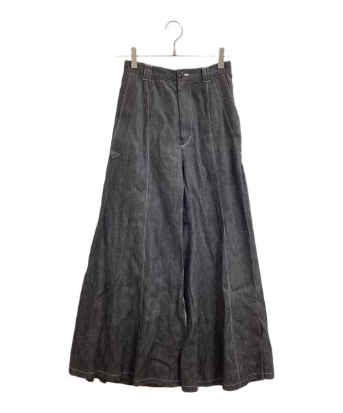 LOKITHO（ロキト）LOKITHO (ロキト) STUDIOUS (ステュディオス) 別注ステッチドデニムワイドパンツ / LKF393-P1B インディゴ サイズ:1の古着・服飾アイテム