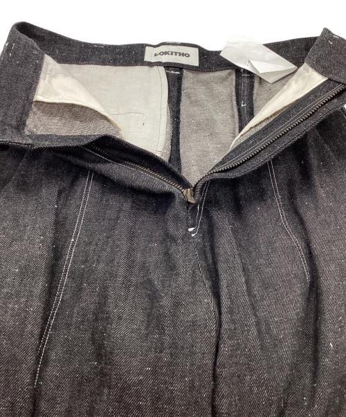 LOKITHO（ロキト）LOKITHO (ロキト) STUDIOUS (ステュディオス) 別注ステッチドデニムワイドパンツ / LKF393-P1B インディゴ サイズ:1の古着・服飾アイテム