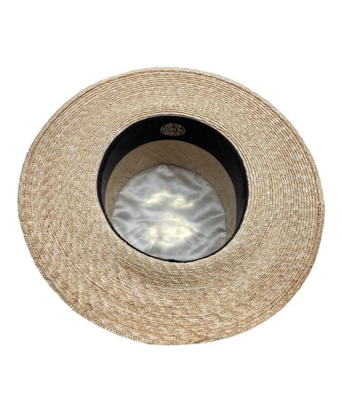 H.W.DOG&CO.（エイチ ダブリュー ドッグ アンド コー）H.W.DOG&CO. (エイチ ダブリュー ドッグ アンド コー) ストローハット / 麦わら帽子 / Made in JAPAN  ベージュ サイズ:40の古着・服飾アイテム