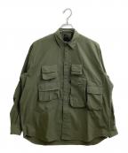 DAIWA PIER39ダイワ ピア39）の古着「TECH ANGLERS SHIRTS L/S / テックアングラーシャツ / BE-85021W」｜グリーン