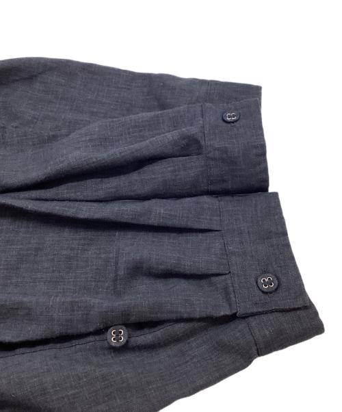 WHITE MOUNTAINEERING（ホワイトマウンテ二アニング）WHITE MOUNTAINEERING (ホワイトマウンテ二アニング) バンドカラーリネンシャツ / band color linen shirt / RW2271102 / 22SS ネイビーの古着・服飾アイテム