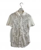 COMME des GARCONS COMME des GARCONSコムデギャルソン コムデギャルソン）の古着「丸襟シースルーシャツ / AD2014 / RO-B013」｜ホワイト