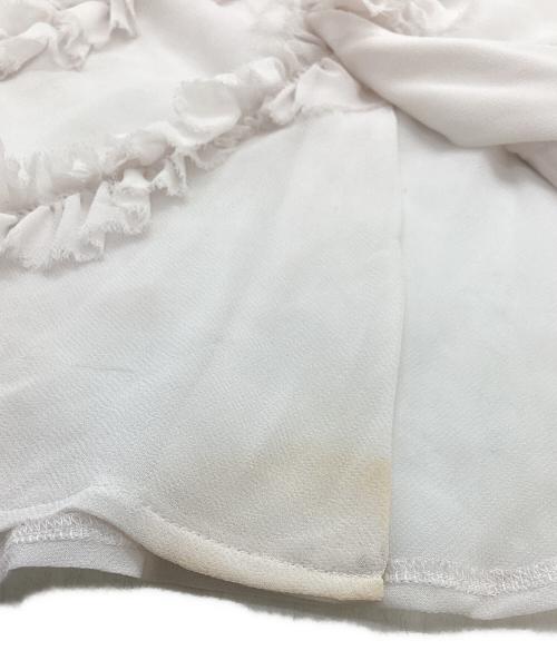 COMME des GARCONS COMME des GARCONS（コムデギャルソン コムデギャルソン）COMME des GARCONS COMME des GARCONS (コムデギャルソン コムデギャルソン) 丸襟シースルーシャツ / AD2014 / RO-B013 ホワイト サイズ:Sの古着・服飾アイテム