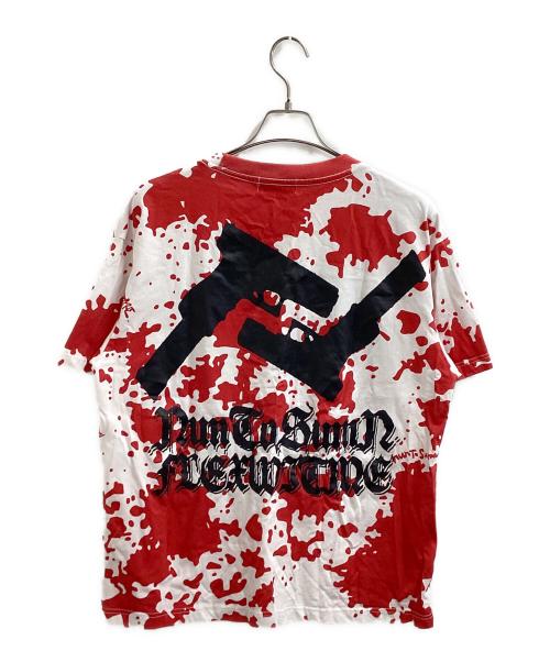 flexwitme（フレックスウィズミー）flexwitme (フレックスウィズミー) プリントTシャツ レッド サイズ:Mの古着・服飾アイテム