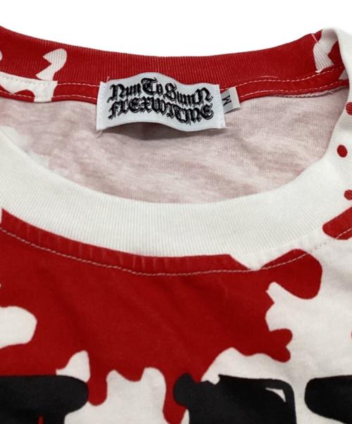 flexwitme（フレックスウィズミー）flexwitme (フレックスウィズミー) プリントTシャツ レッド サイズ:Mの古着・服飾アイテム