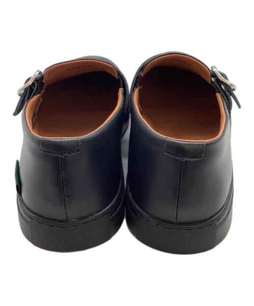 hALON（アーロン）halon (アーロン) モンクストラップ スリッポン / 本革 / GENUINE LEATHER  ブラック サイズ:26cmの古着・服飾アイテム